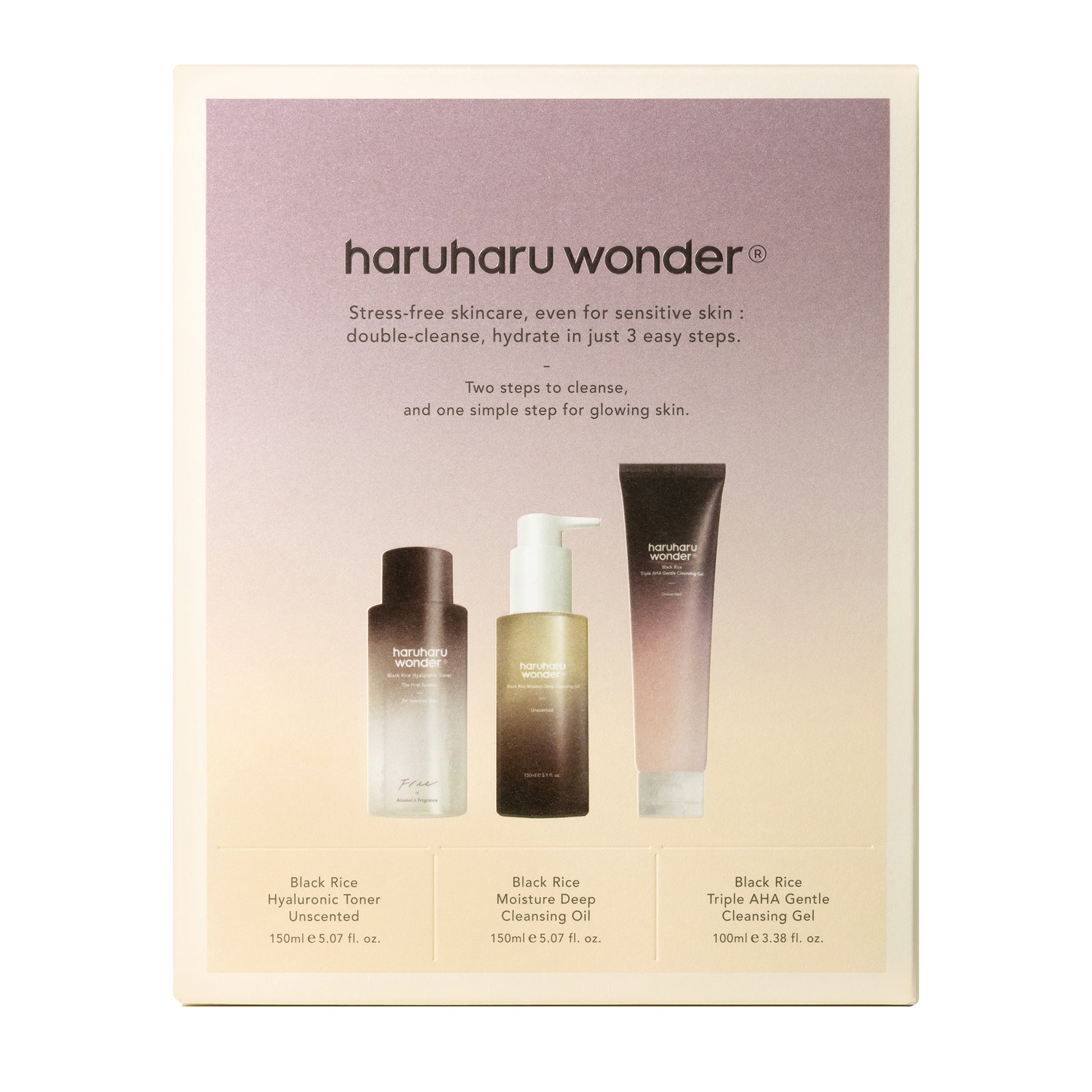 [haruharuwonder] Cleanse & Glow set