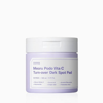 [SUNGBOON EDITOR] Meoru Podo Vita C Turn-over Dark Spot Pad 60pcs, 140ml