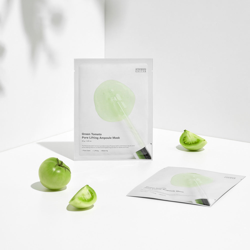 [SUNGBOON EDITOR] Green Tomato Pore Lifting Ampoule Mask 23g*10pcs