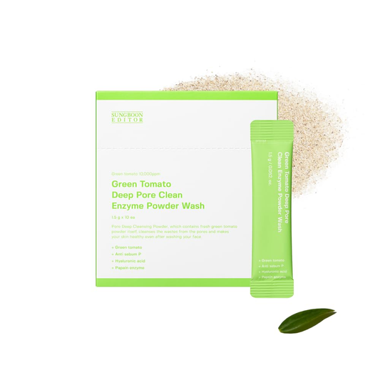[SUNGBOON EDITOR] Green Tomato Deep Pore Clean Enzyme Powder Wash 1.5gX10ea