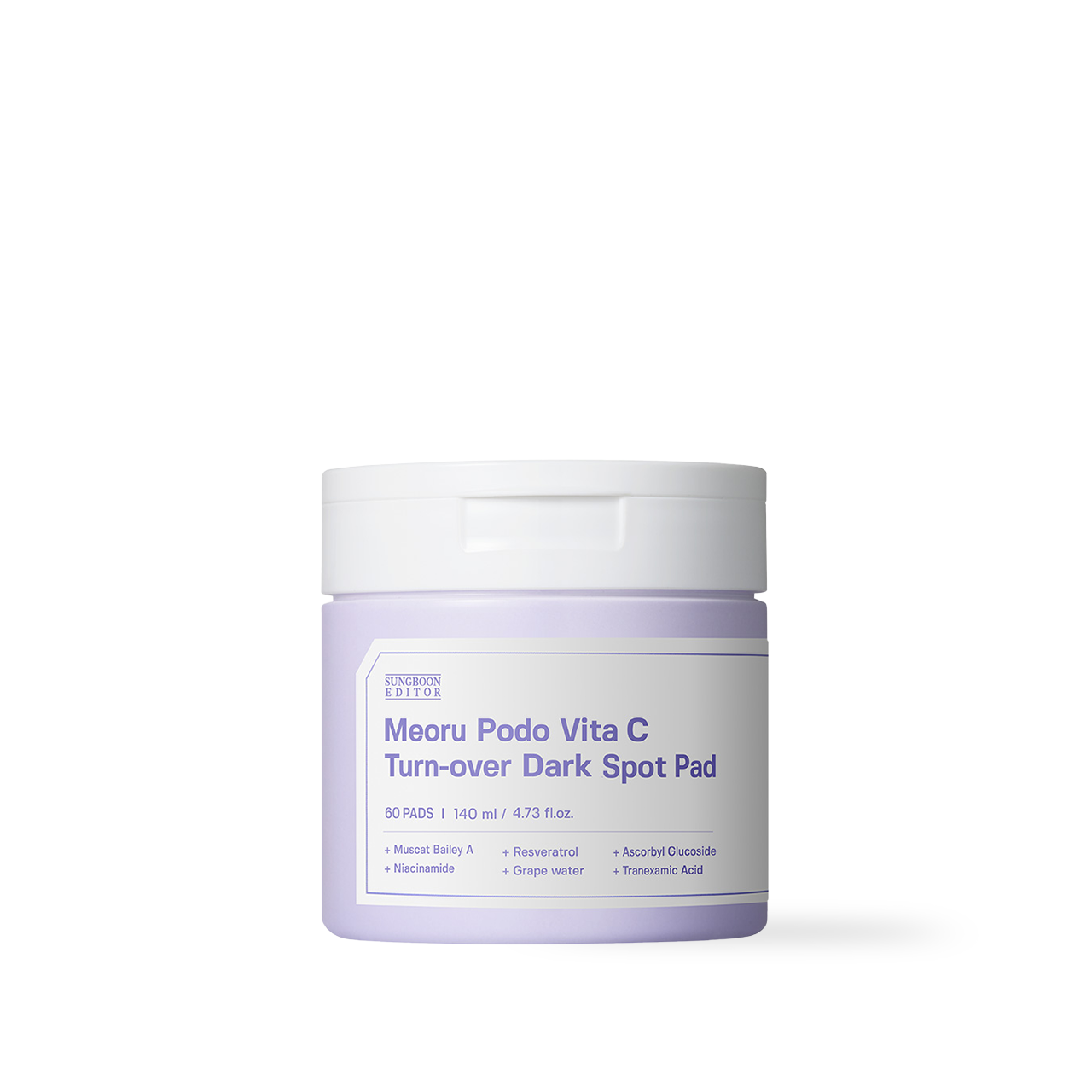 [SUNGBOON EDITOR] Meoru Podo Vita C Turn-over Dark Spot Pad 60pcs, 140ml