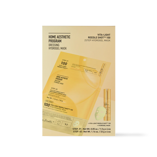 [VT Cosmetics] VITA-LIGHT Reedle Shot 100 2STEP Hydrogel Mask