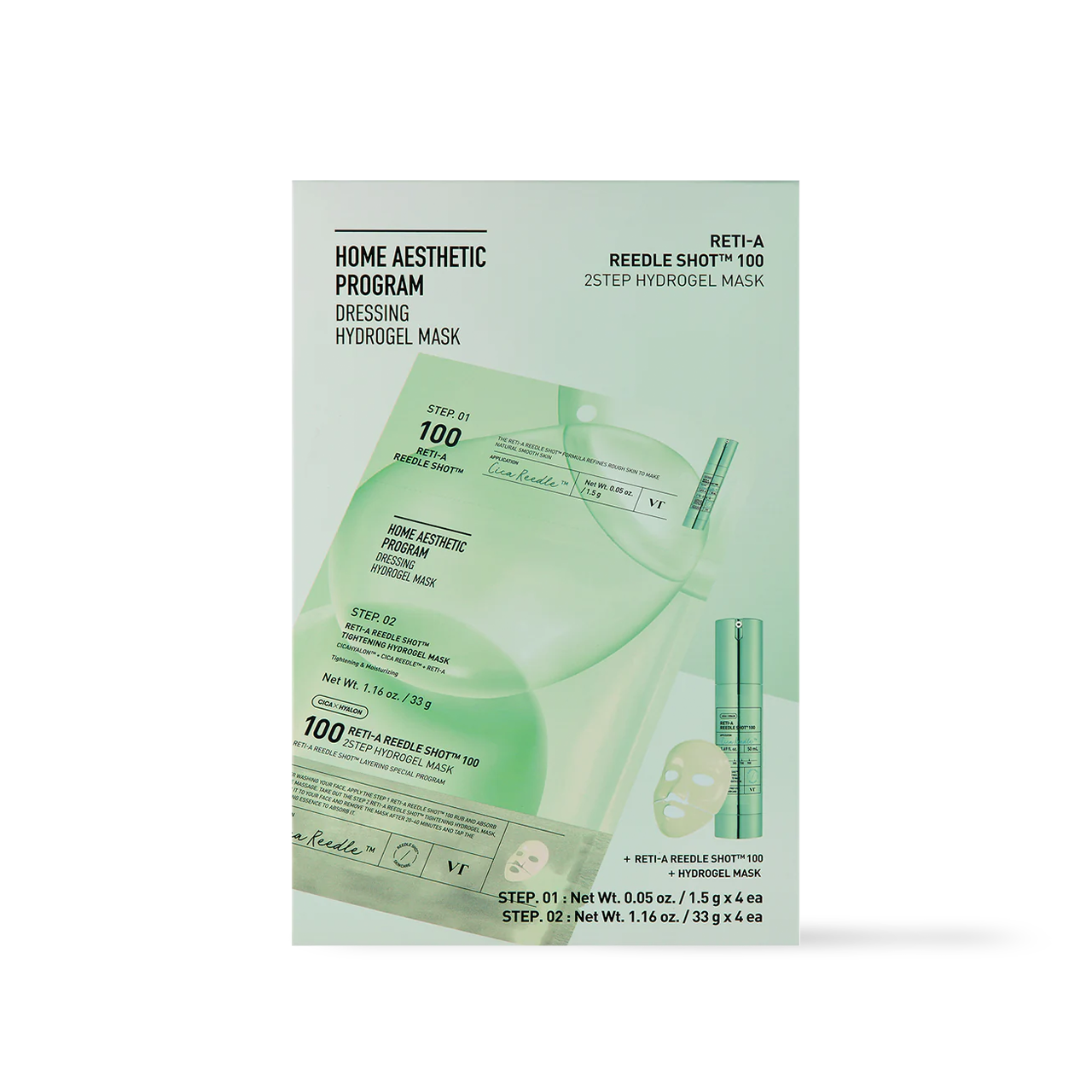 [VT Cosmetics] RETI-A Reedle Shot 100 2STEP Hydrogel Mask
