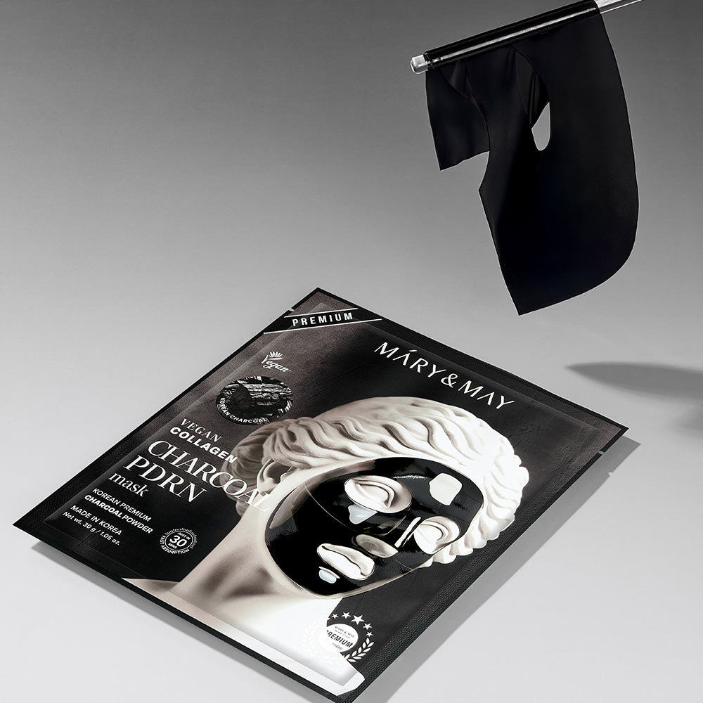 [Mary&May] Vegan Collagen Charcoal PDRN Mask (30g x4)