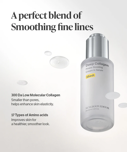 [SUNGBOON EDITOR] Deep Collagen Power Boosting Cream In Serum 30ml