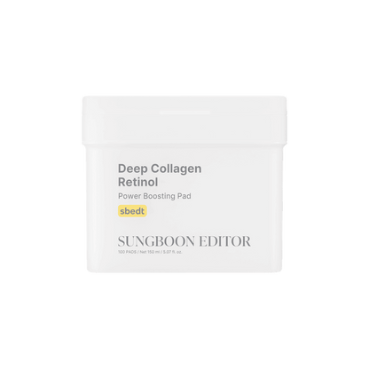 [SUNGBOON EDITOR] Deep Collagen Retinol Power Boosting Pad 150ml 100 pcs