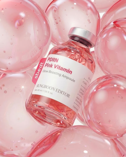 [SUNGBOON EDITOR] PDRN Pink Vitamin Glow Boosting Ampoule 40ml