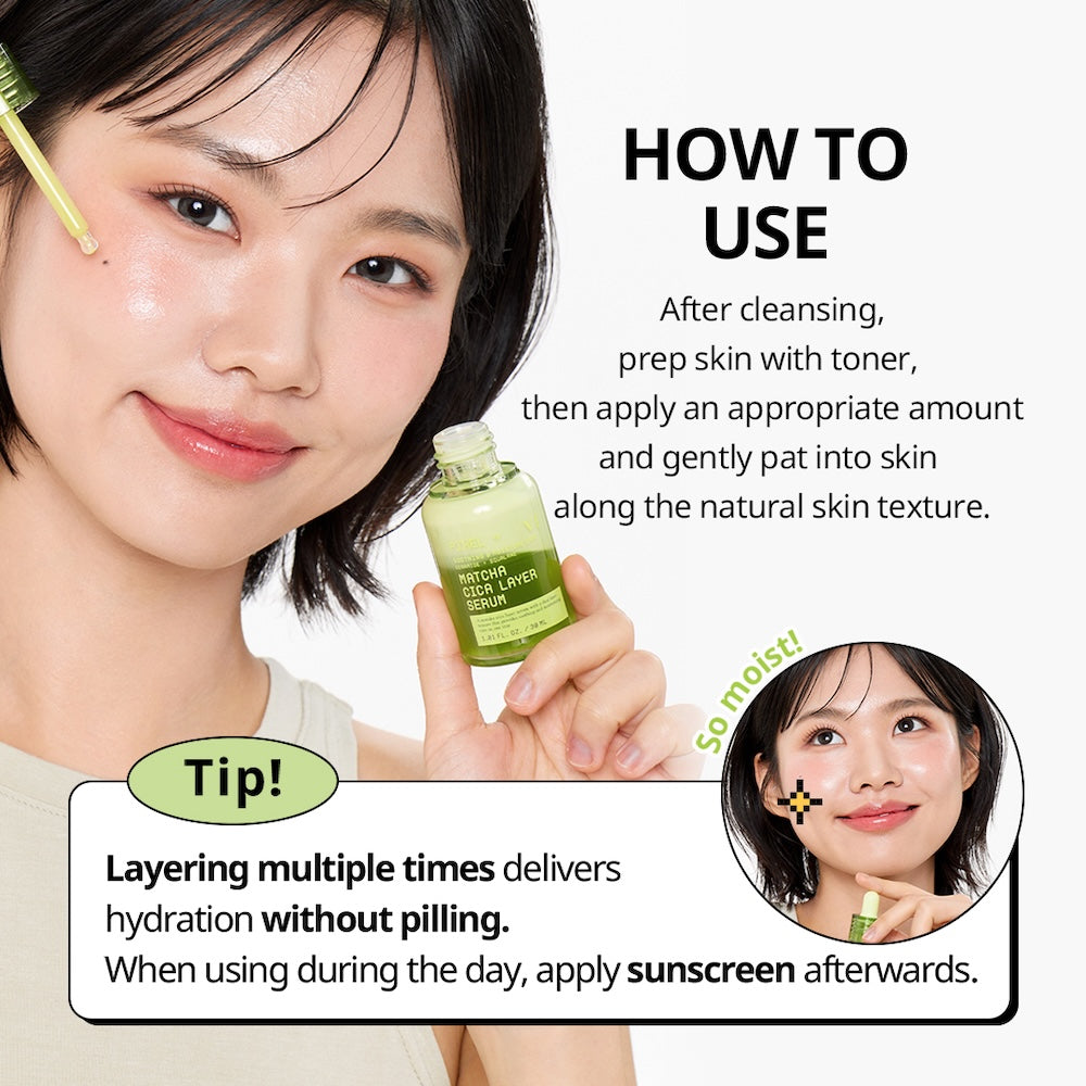 [VT Cosmetics] Matcha Cica Layer Serum 30ml