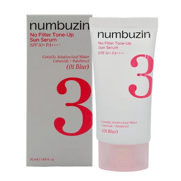 [Numbuzin] No Filter Tone-Up Sun Serum SPF50+ PA++++ 01 Blur 50ml