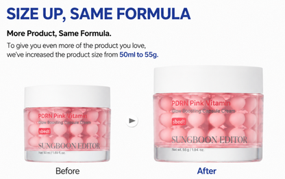 [SUNGBOON EDITOR] PDRN Pink Vitamin Glow Boosting Capsule Cream 55g