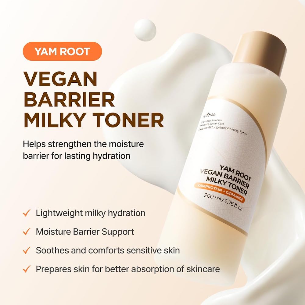 [Isntree] Yam Root Vegan Barrier Milk Toner 200ml