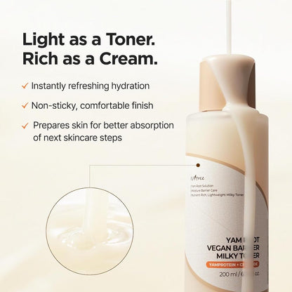 [Isntree] Yam Root Vegan Barrier Milk Toner 200ml