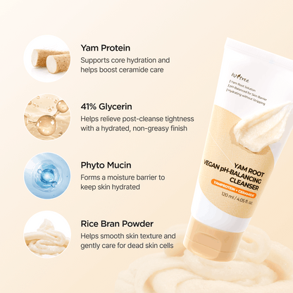 [Isntree] Yam Root Vegan pH-Balancing Cleanser 120ml
