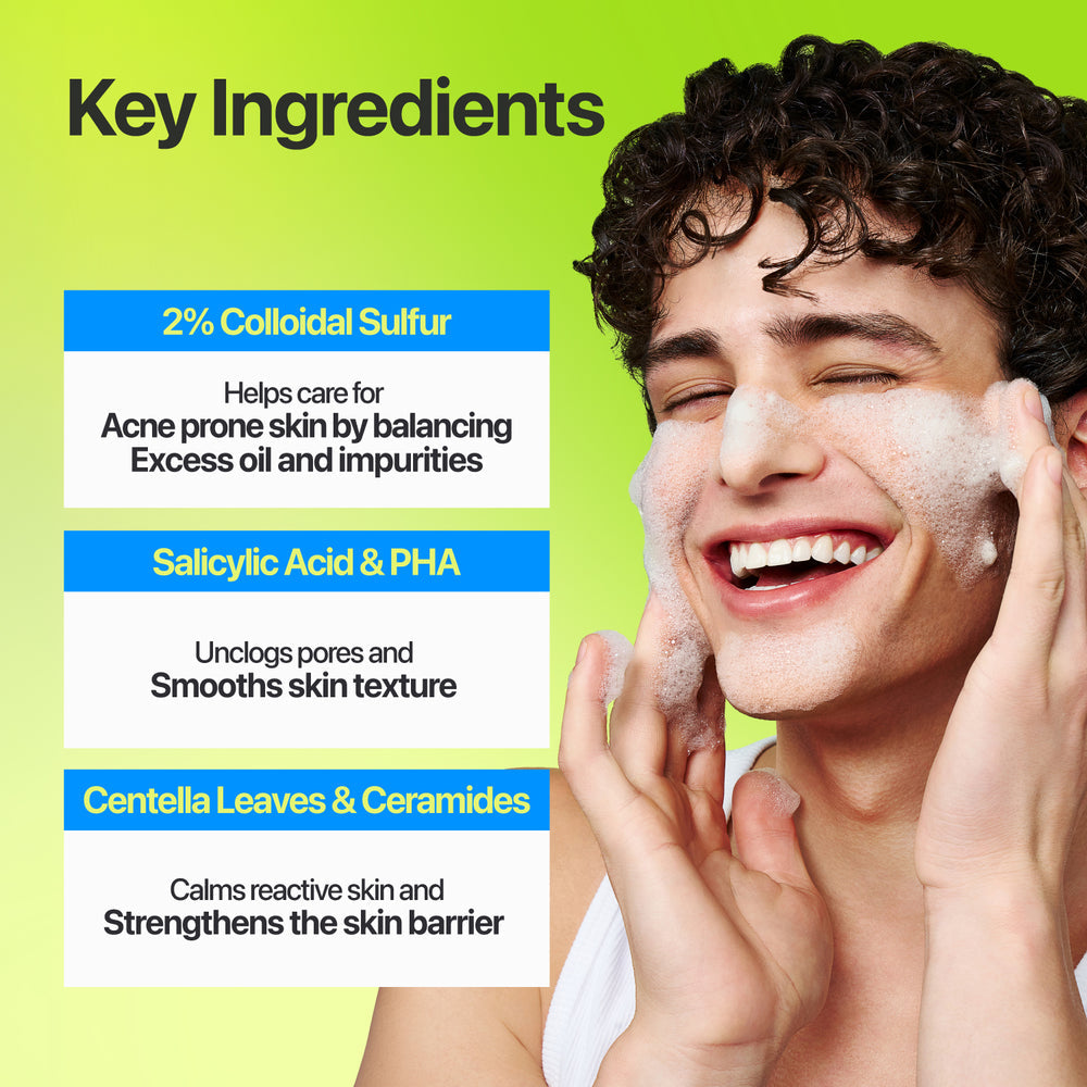 [numbuzin] Zero Blemish Clarifying 2% Sulfur Cleansing Foam 150ml