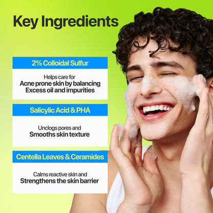 [numbuzin] Zero Blemish Clarifying 2% Sulfur Cleansing Foam 150ml