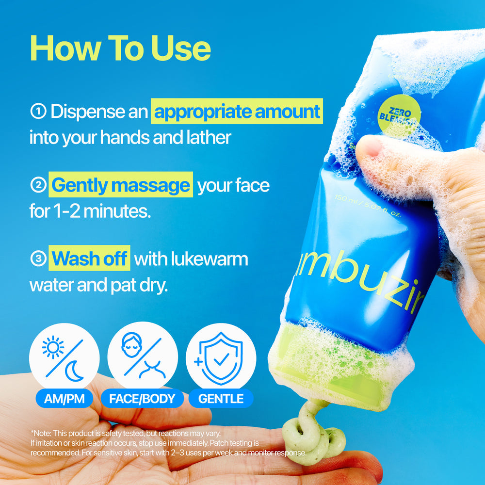 [numbuzin] Zero Blemish Clarifying 2% Sulfur Cleansing Foam 150ml