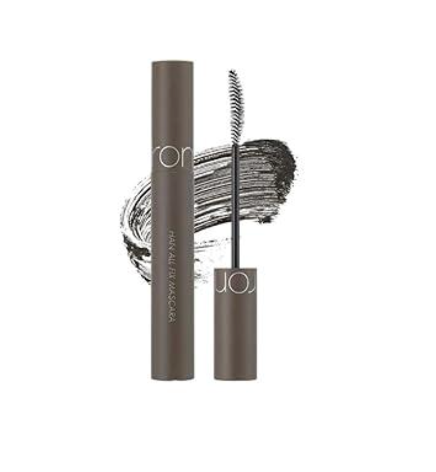 A tube of Joop! Full-All-Fit Mascara shown with its wand applicator and a dark gray product swatch on a plain white background.