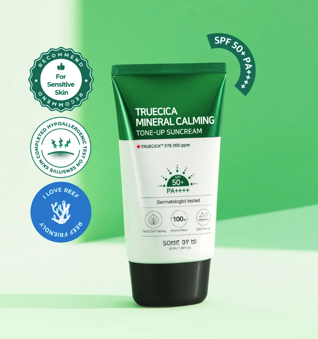 [Somebymi] Truecica Mineral Calming Tone-Up Suncream 50ml