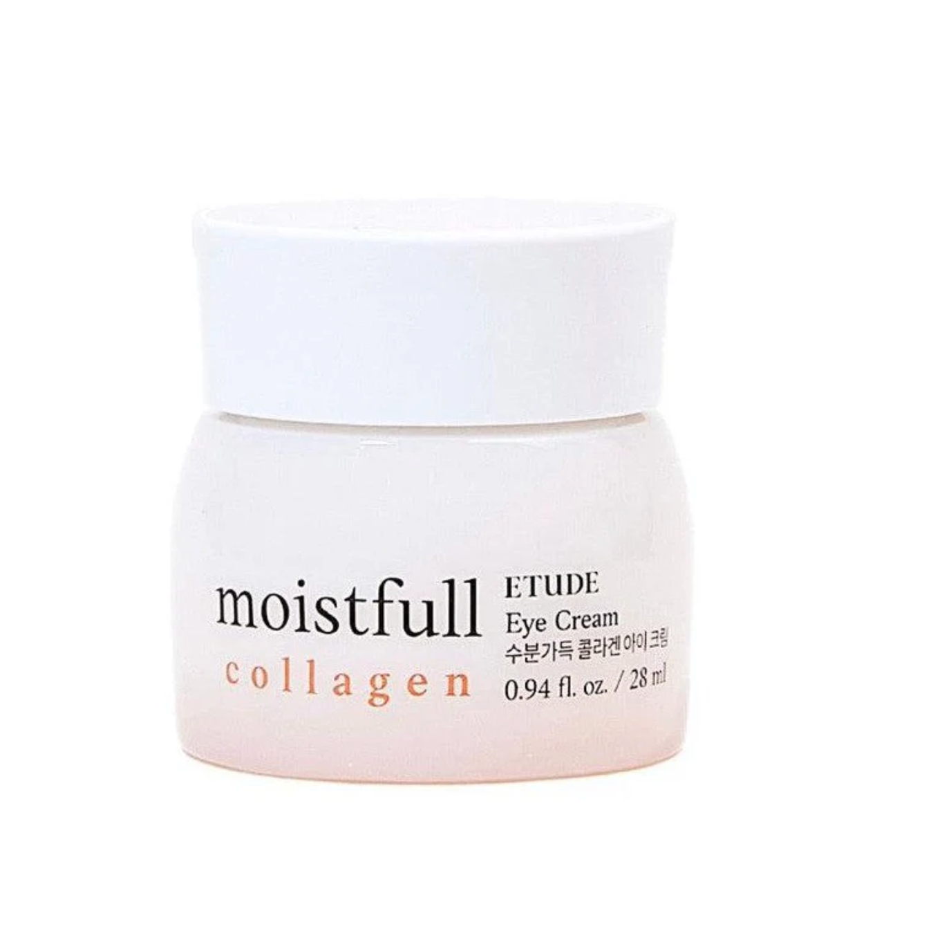 Etude House Moistfull Collagen Eye Cream, a 28ml tub for nourishing and moisturizing the delicate under-eye area.