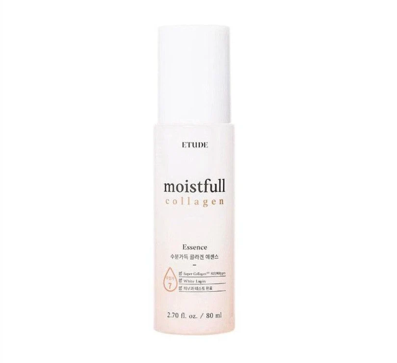 Etude House Moistfull Collagen Essence, a hydrating facial essence for a youthful, glowing complexion (80ml)