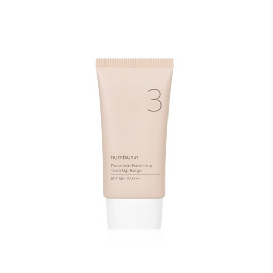 [Numbuzin] No.3 Porcelain Base-skip Tone Up Beige 50ml