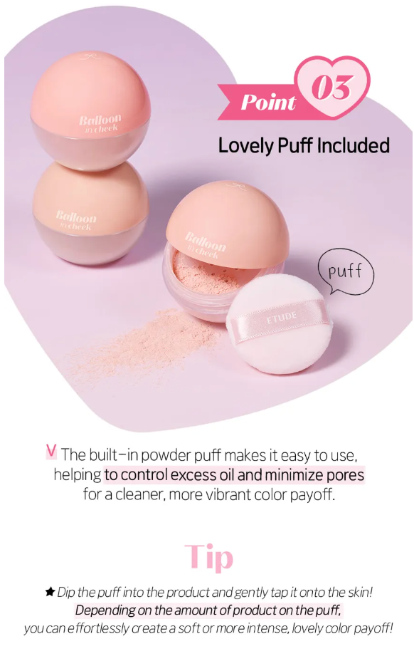 [Etudehouse] Balloon in Cheek 6g - Joy Coral