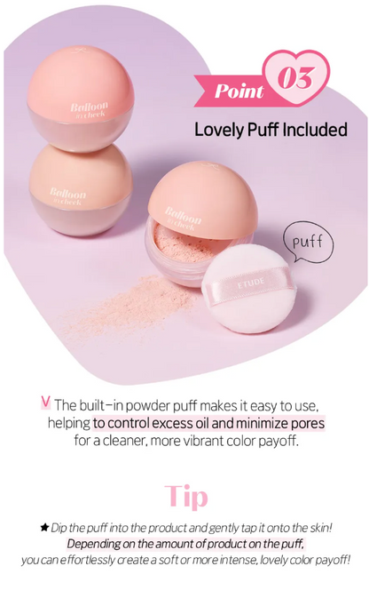 [Etudehouse] Balloon in Cheek 6g - Joy Coral