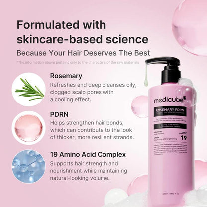 [Medicube] Rosemary PDRN Cooling Thickening Shampoo 400ml