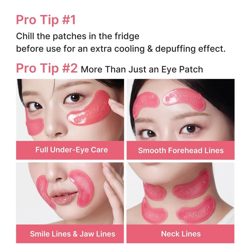 [Medicube] PDRN Pink Collagen Jelly Eye Mask 6Pairs
