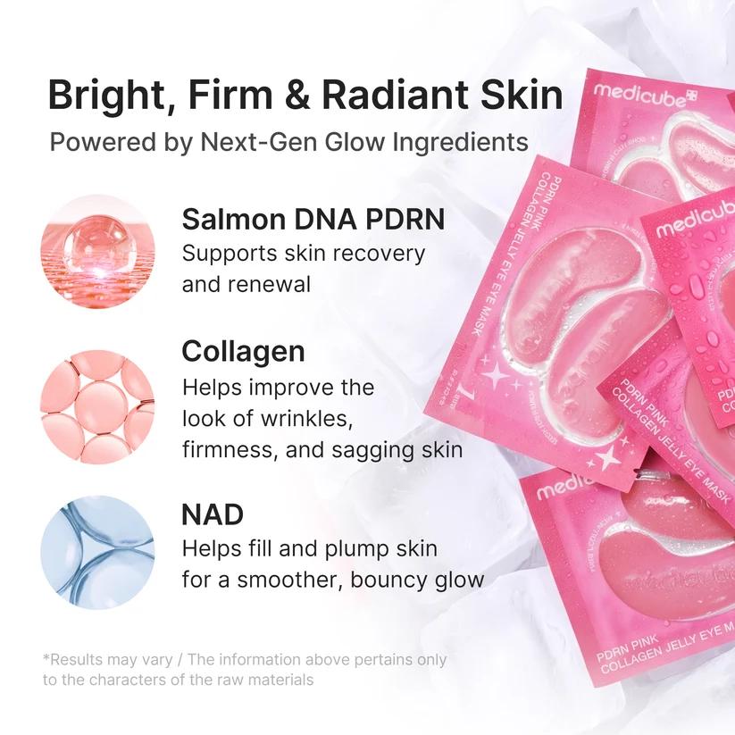 [Medicube] PDRN Pink Collagen Jelly Eye Mask 6Pairs