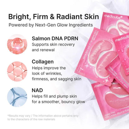 [Medicube] PDRN Pink Collagen Jelly Eye Mask 6Pairs